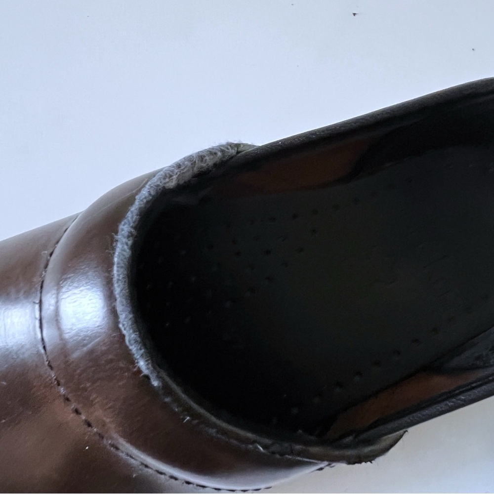Dansko Brown Leather Clogs Comfort Casual Career Professional Orthopedic SZ 38 - Picture 11 of 15